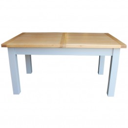 Individual Oak Top Painted Extending Table 
